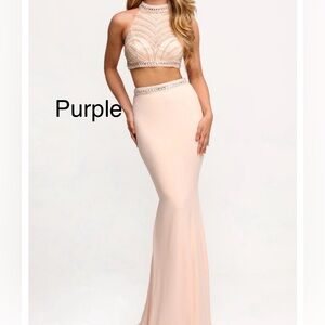 Two-Piece Purple Dress